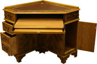 Mahogany computer desk