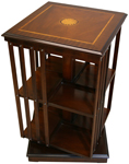 revolving bookcases yew mahogany