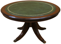 Leather Top Coffee Tables